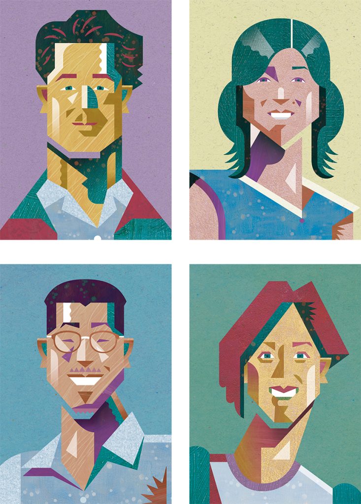 似顔絵｜イラストレーター桔川シン / Shin Kikkawa｜東京都